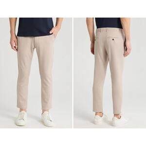 Denim & Flower Ricky Singh Men's Khaki Sand Bi-Stretch City Pants Size 30 Chinos